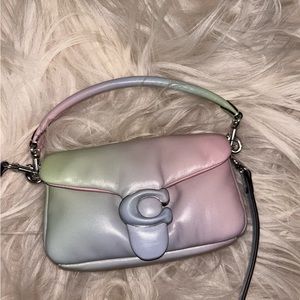 Coach Pillow Tabby Shoulder Bag 18 With Ombre Pale Pistachio/Multi